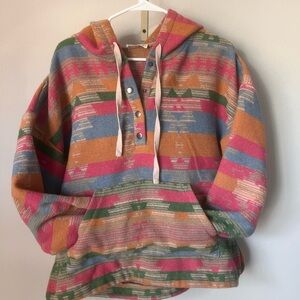 AZTEC HENLEY PULLOVER HOODIE